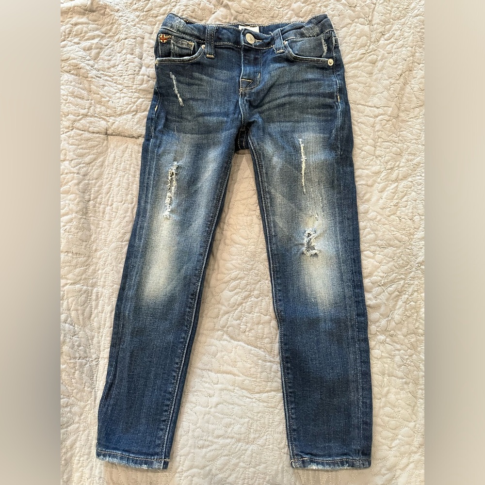 Hudson Toddler Ripped Adjustable Jeans, size 5T
